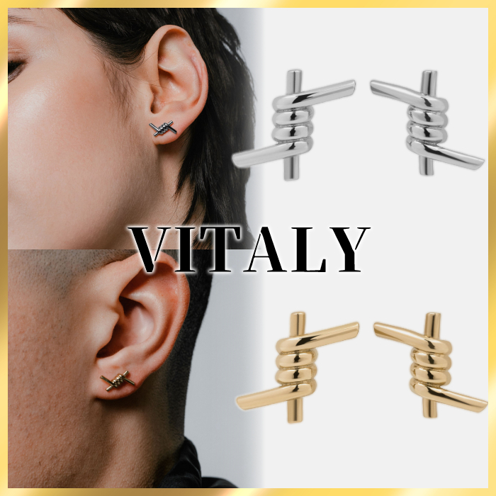 国内発送/関税込☆Vitaly☆ステンレス 有刺鉄線 ピアス☆