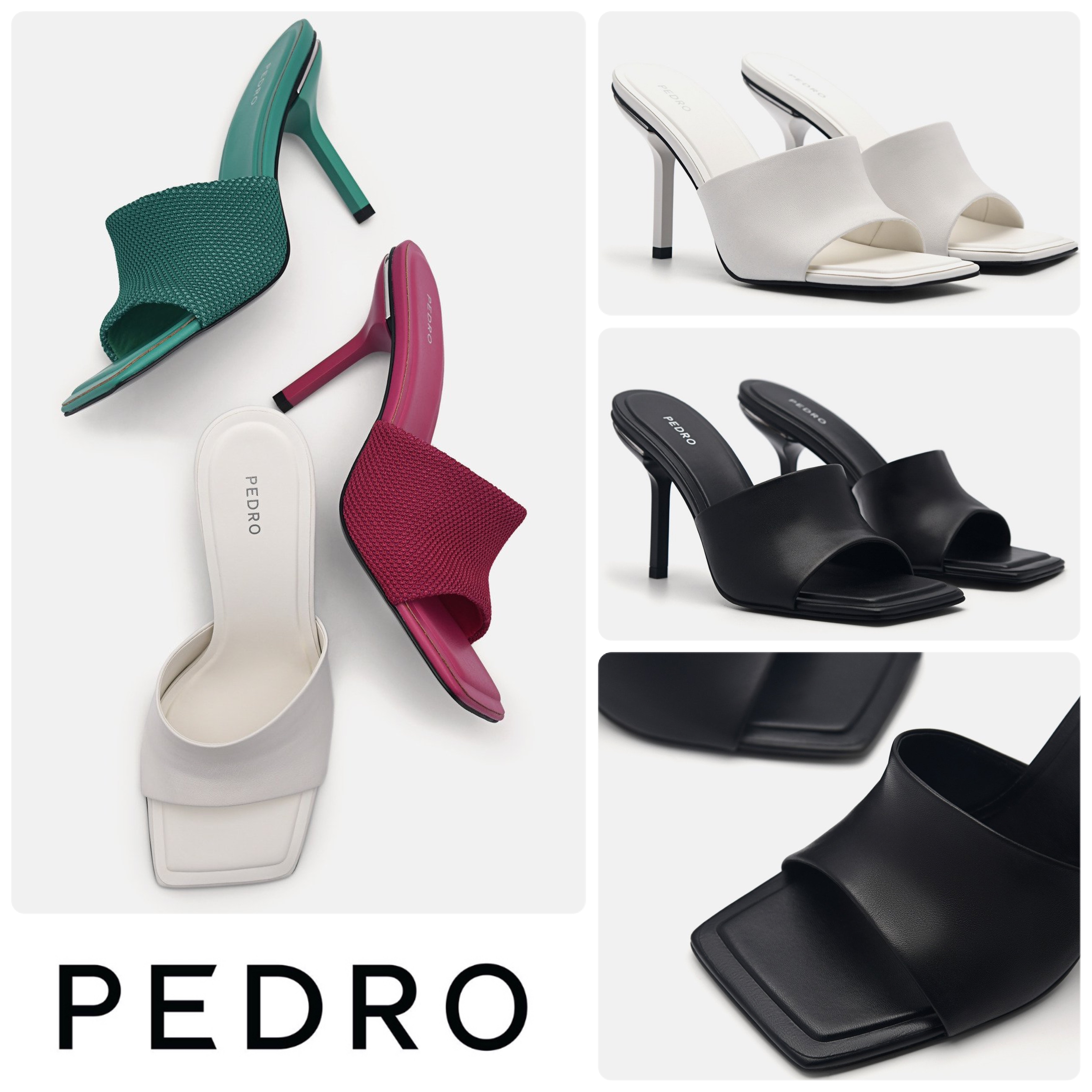 ★PEDRO★Maria Leather Heel Sandals ヒールサンダル/送料込