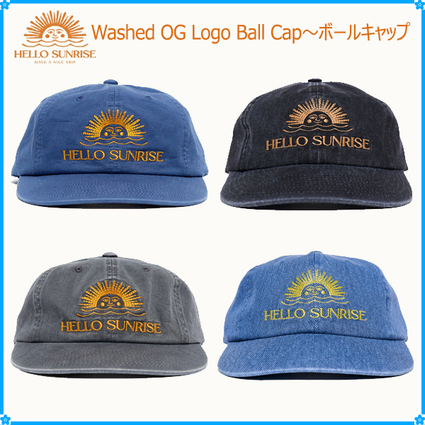 【Hello Sunrise】Washed OG Logo 6panel Cap〜キャップ★韓国発