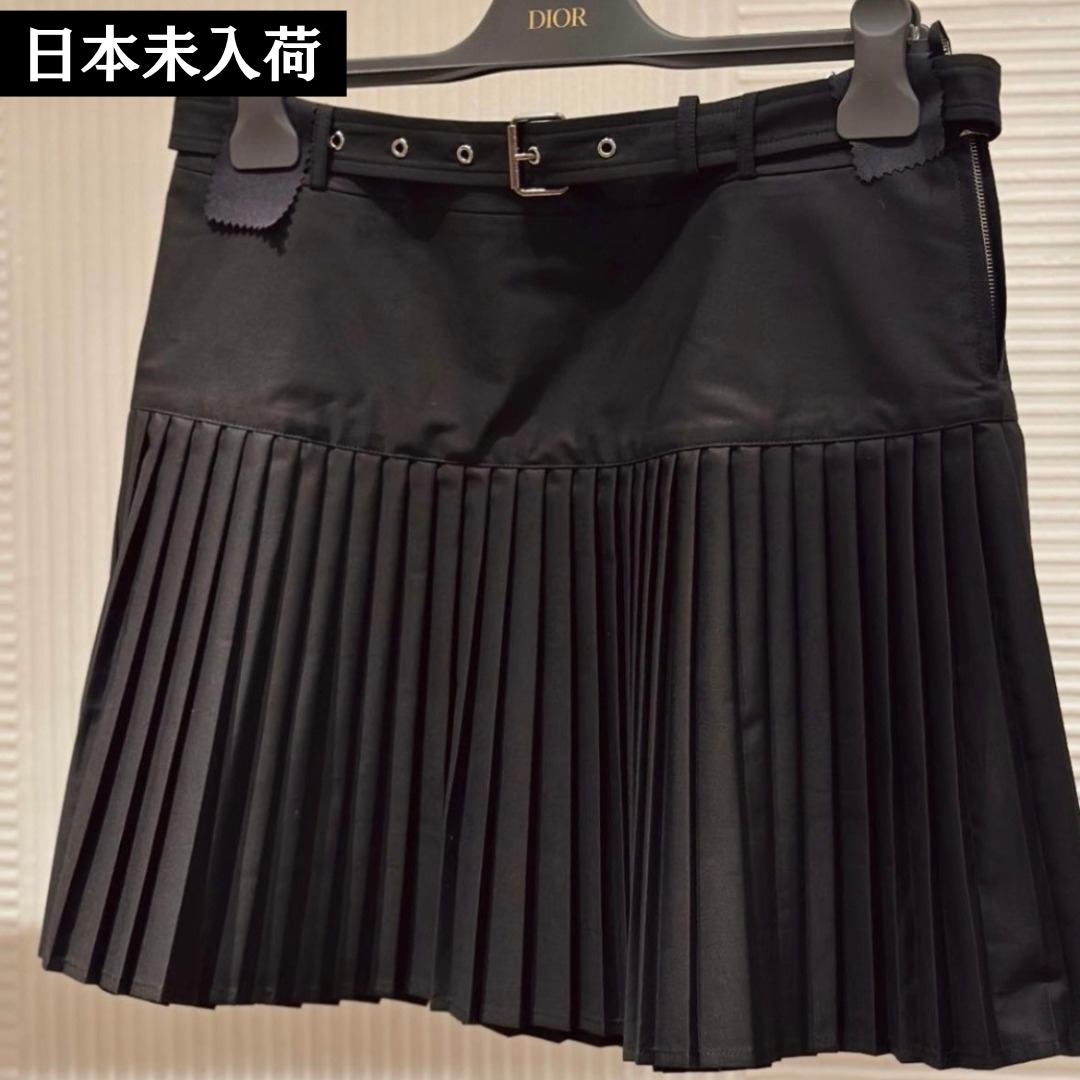 日本未入荷◇コットンギャバジン プリーツミニスカート
