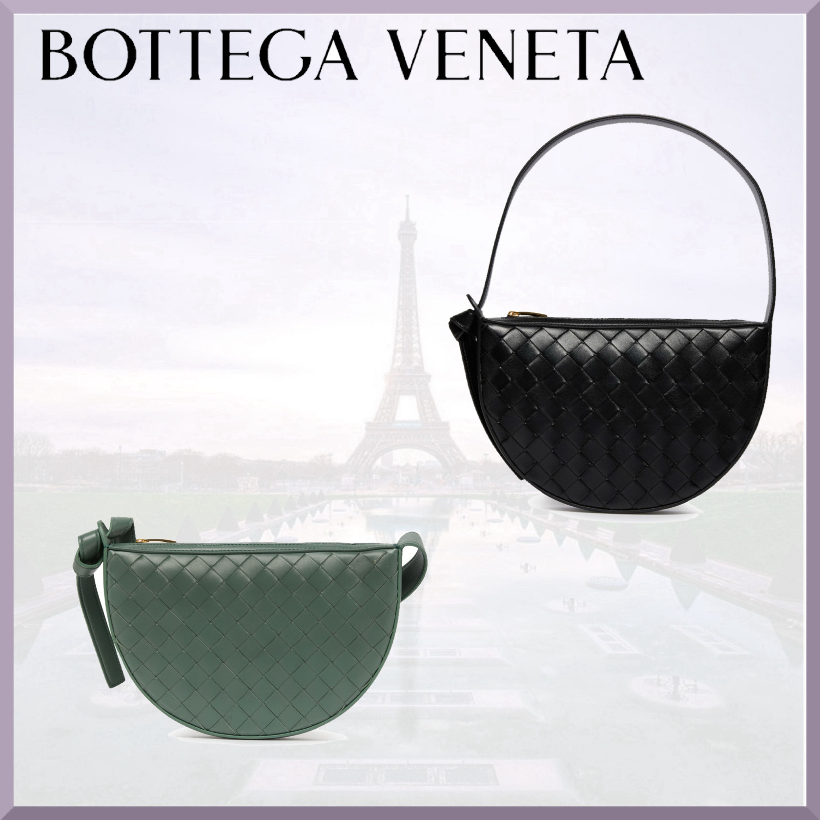 国内発送 【BOTTEGA VENETA】ハーフムーン バッグ
