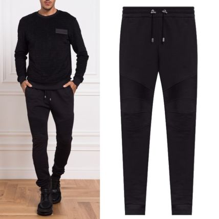 BALMAIN Joggers & Sweatpants Plain Cotton Logo Joggers & Sweatpants