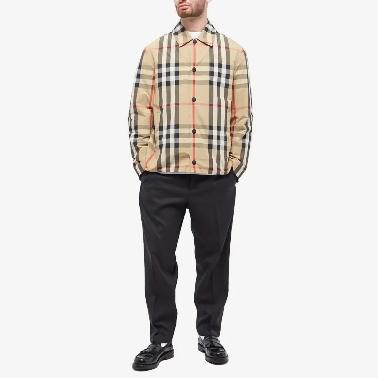 関税込】Burberry サセックス チェック コーチ ジャケット