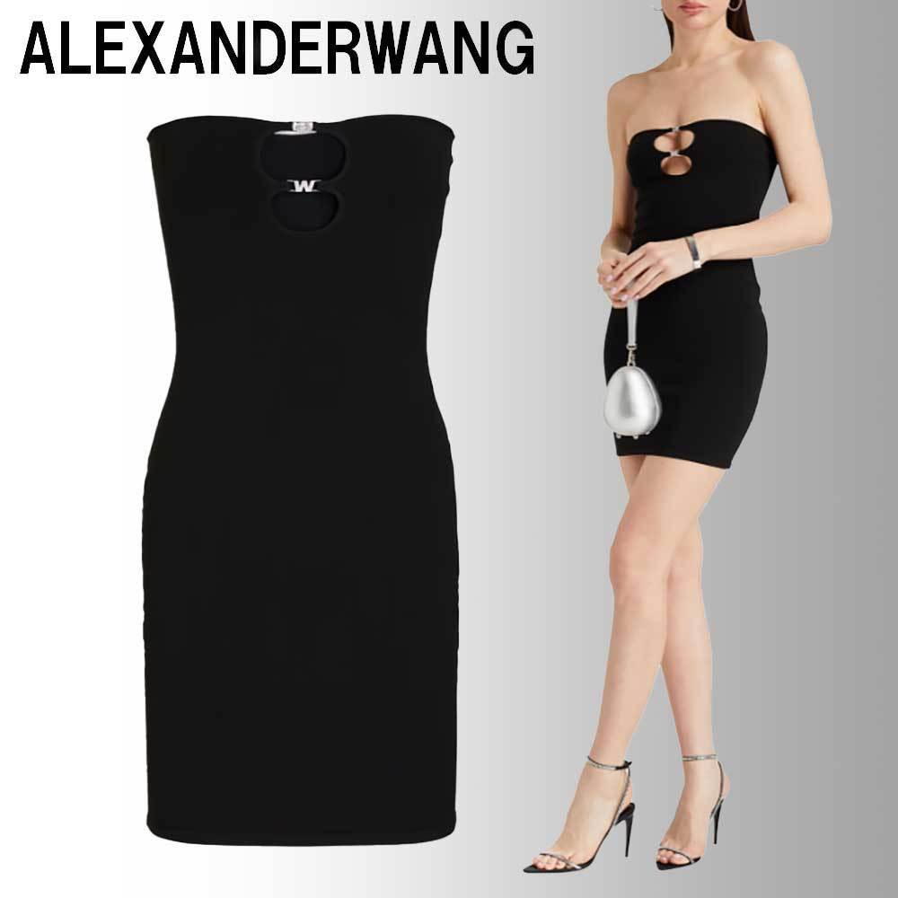 ALEXANDERWANG.T ストレッチジャージー ミニワンピース