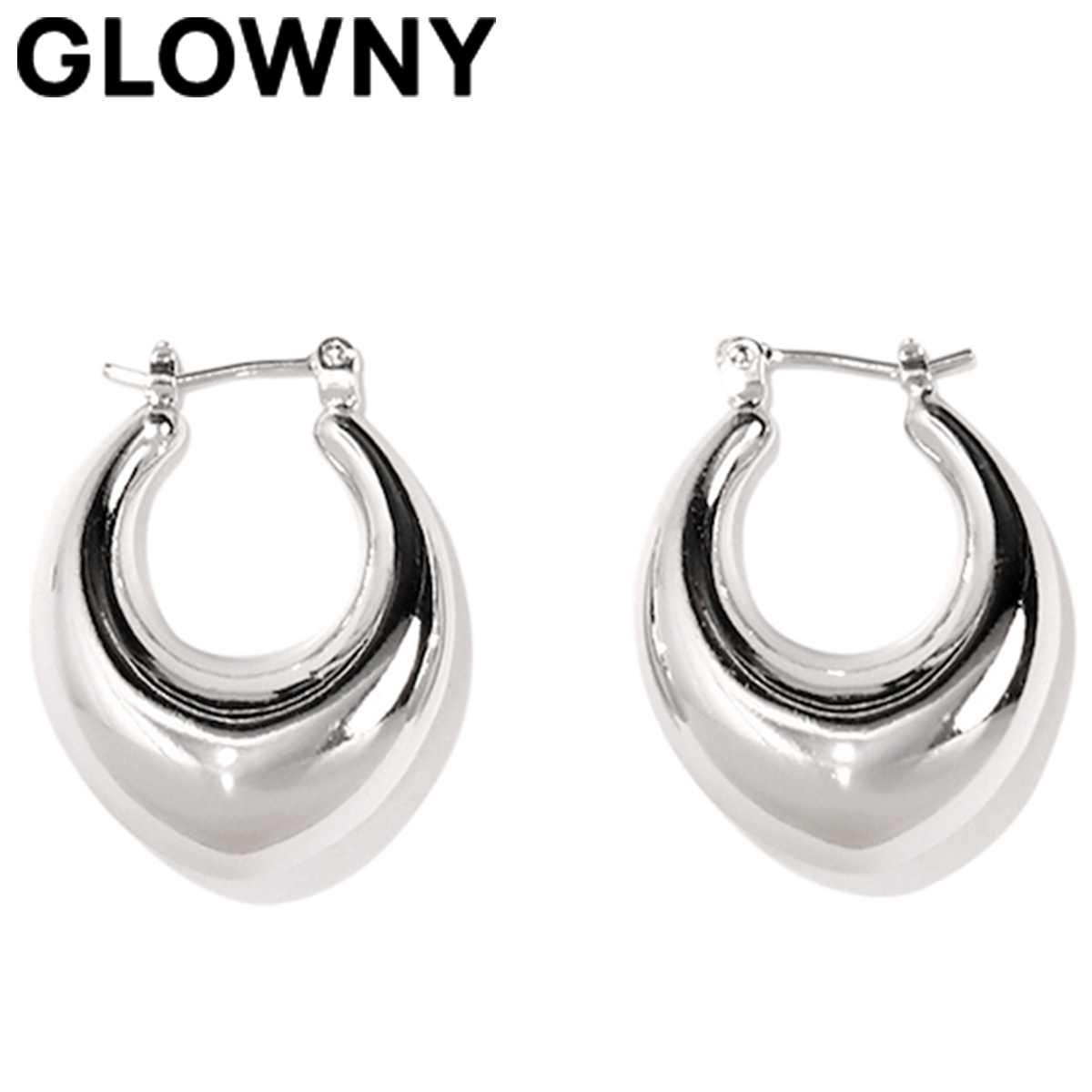★GLOWNY★FLORENCE EARRINGS - L (SILVER)★正規品/直送料込