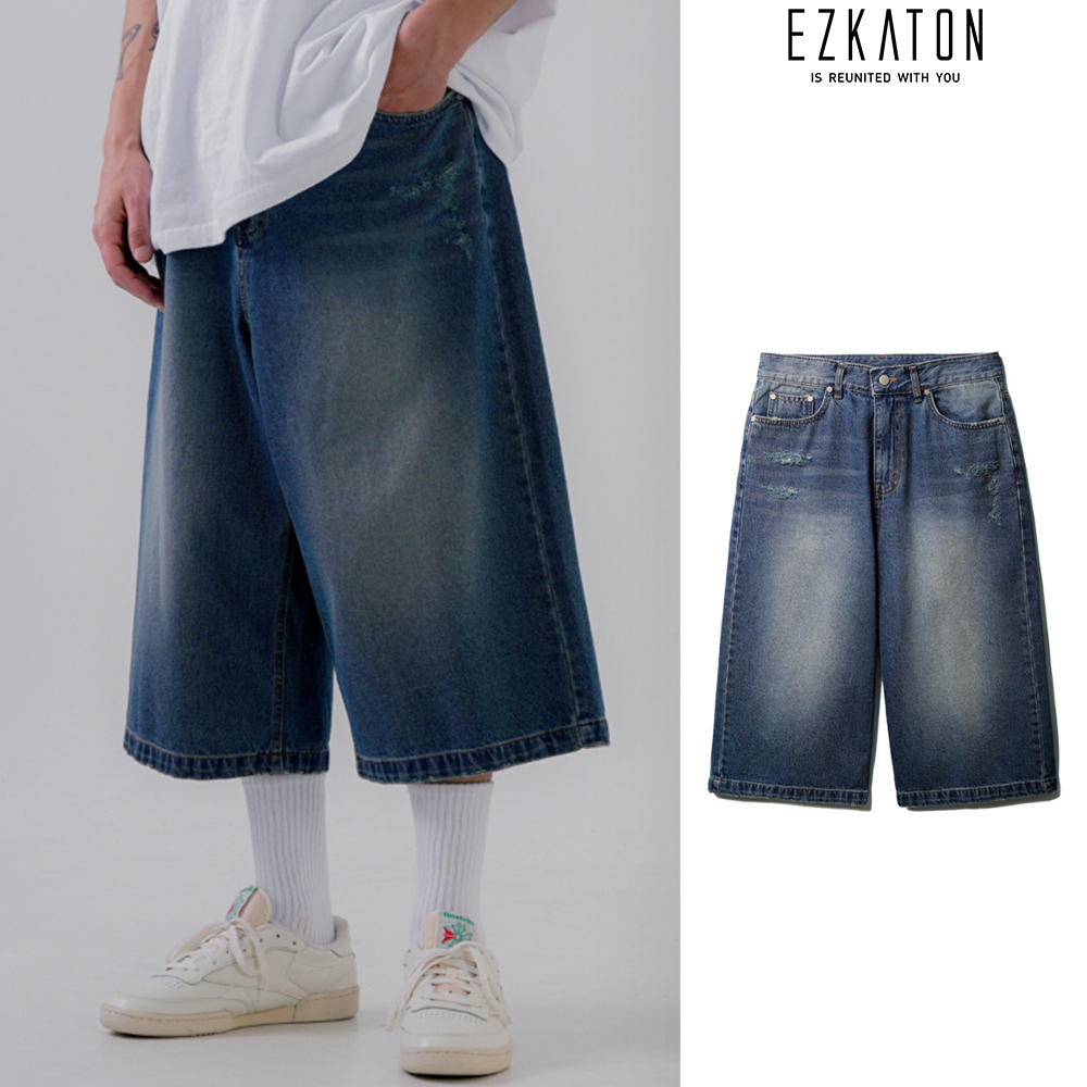 【EZKATON】24SS★ Park Crop Denim Pants