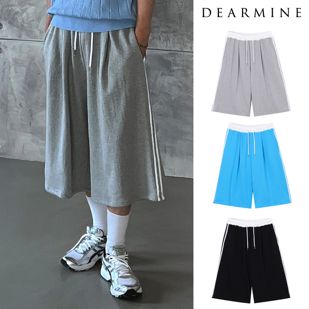 【DEARMINE】Aqua Bermuda Pile Pants