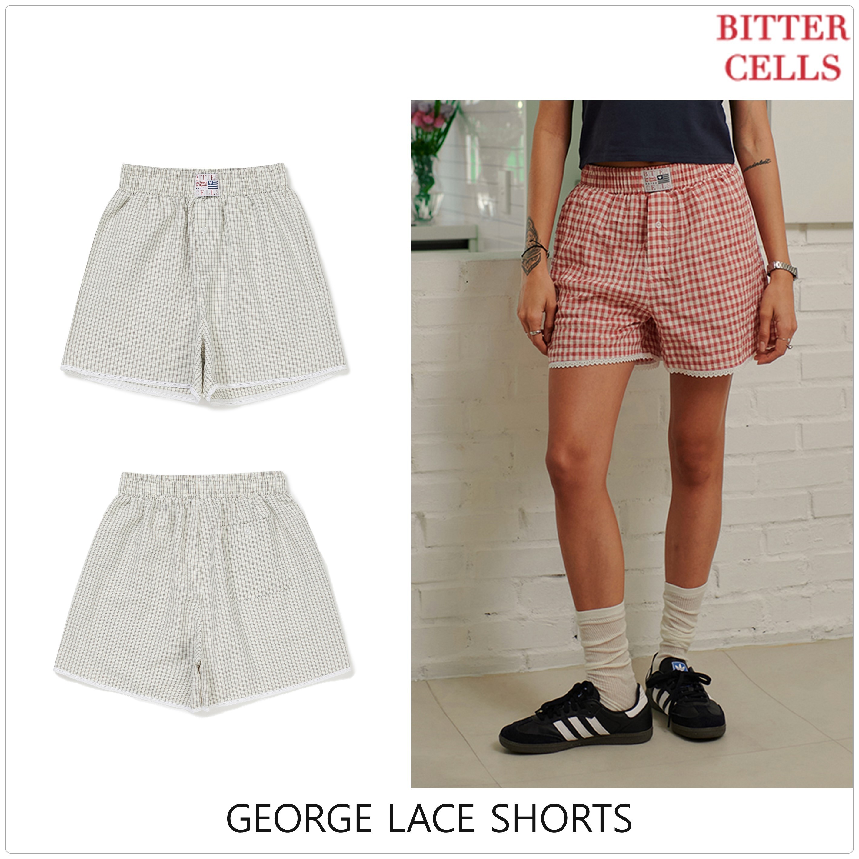 [BITTER CELLS] GEORGE LACE ショート ★新作・24SS★人気★