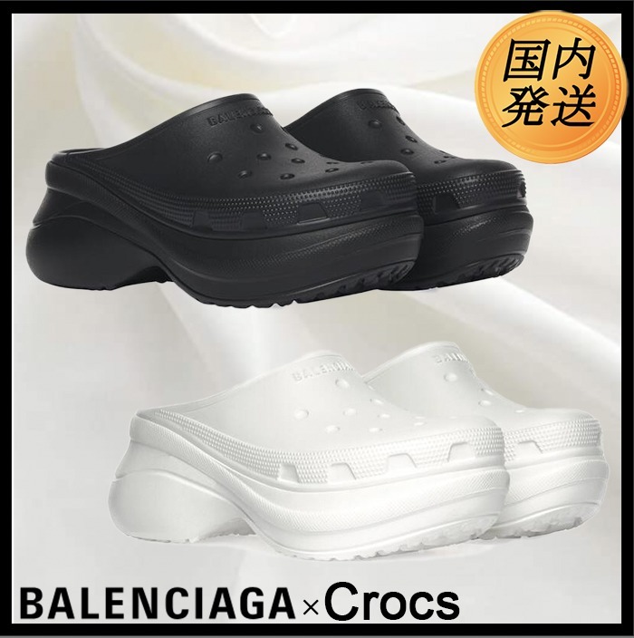 大人気コラボ♪【国内発送★BALENCIAGA×Crocs】CROCS ミュール