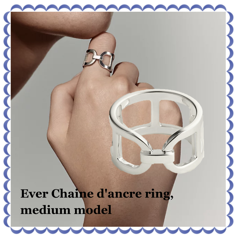 HERMES リング Ever Chaine d'ancre ring, medium model 直営店