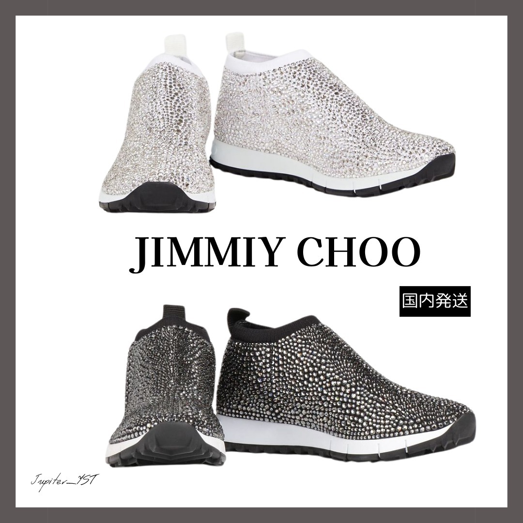 JIMMY CHOO★Norway ストレッチニット スニーカー【送料関税込】