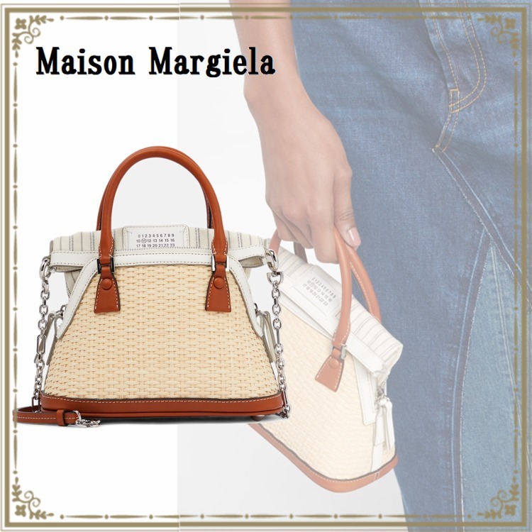 【送料 関税込】MAISON MARGIELA 5AC Mini raffia tote