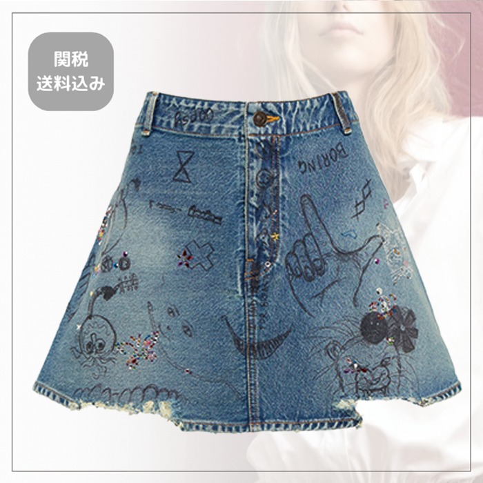 【DOLCE＆GABBANA】リップドディテール デニムショートパンツ DOLCE&GABBANA】デニムショートパンツ リップドディテール