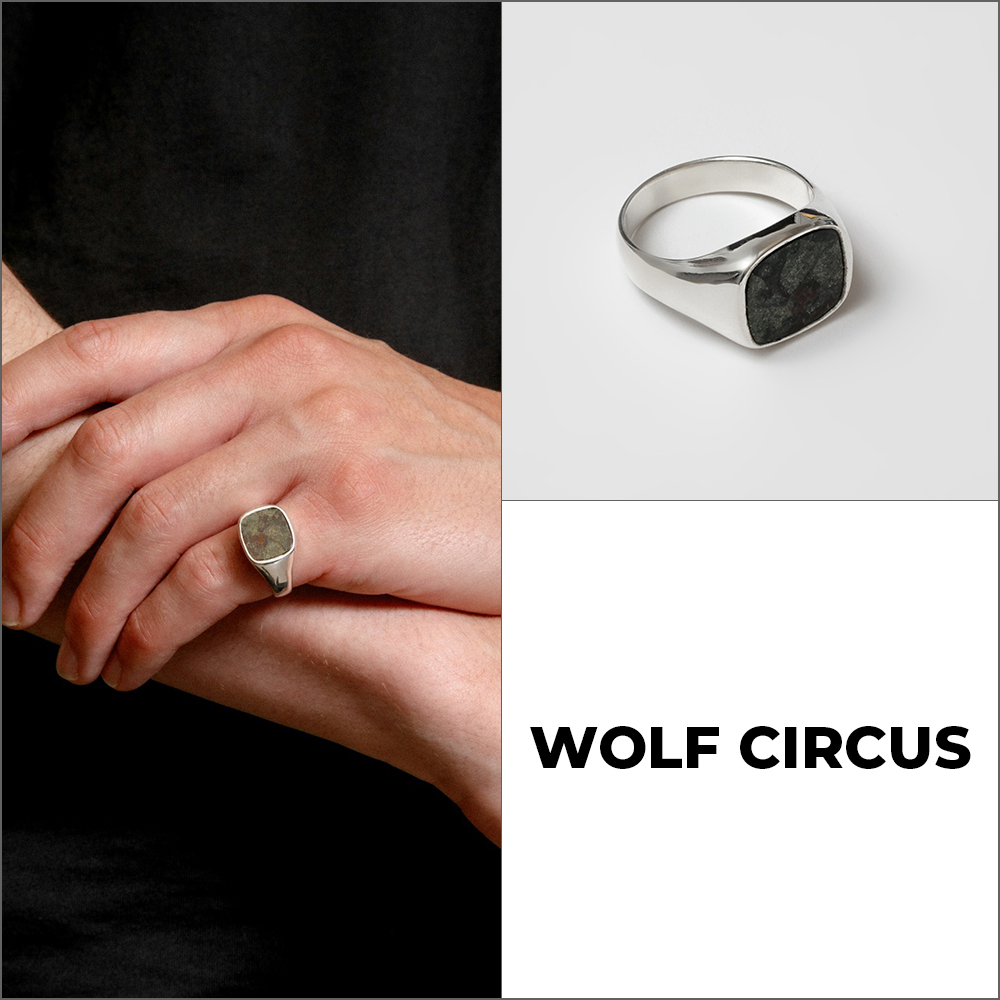 【Wolf Circus】ドラゴンジャスパー&シルバー Jules リング