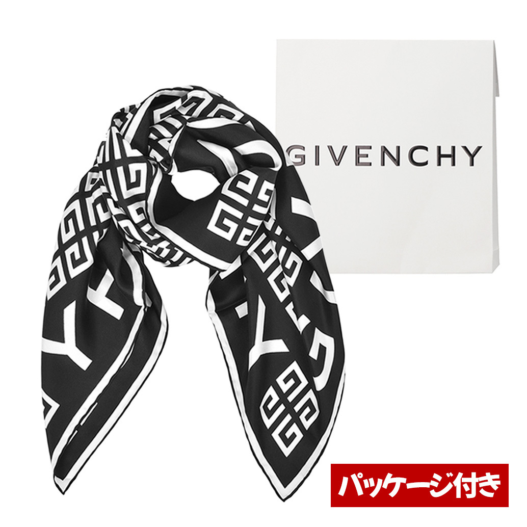 GIVENCHY [箱付き]ジバンシィ 4Gシルク スカーフ BG00A2G002 004