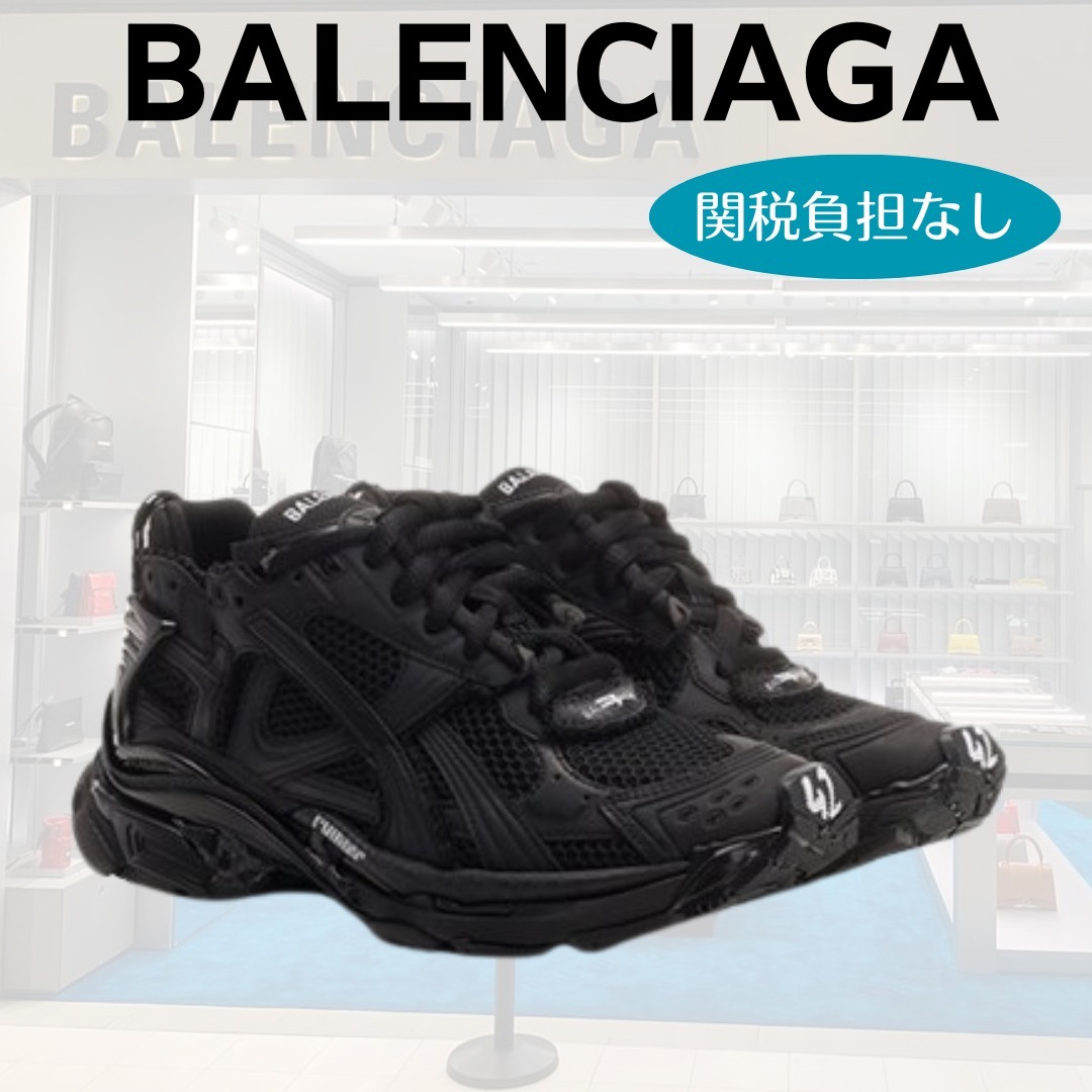 新作*BALENCIAGA* メッシュスニーカー 3XL スリッポン ブラック