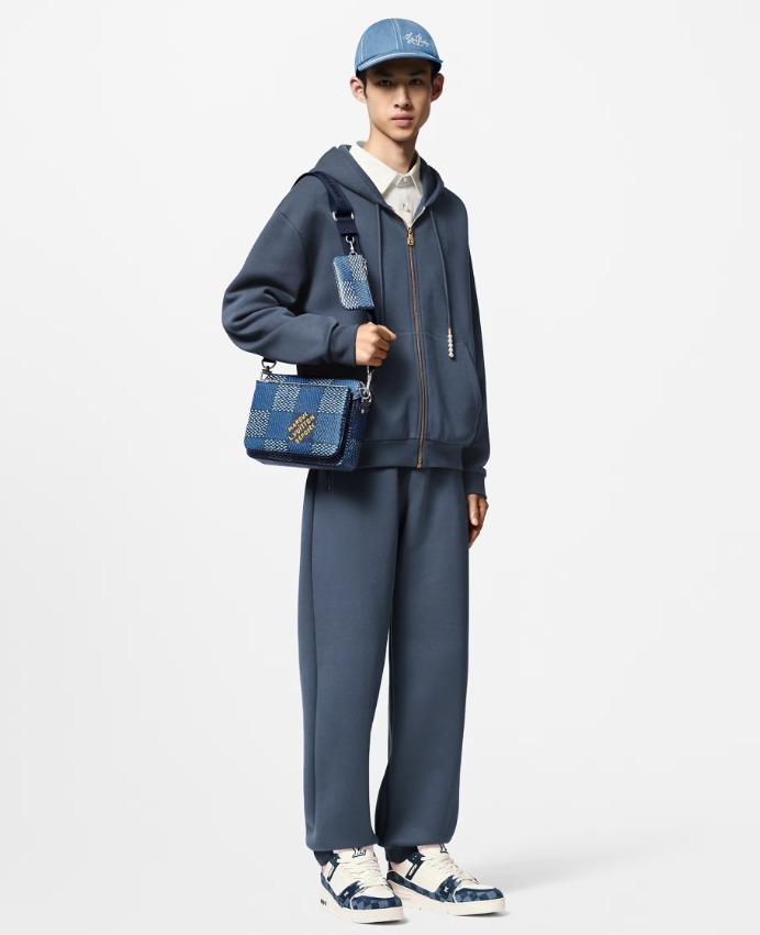 Louis Vuitton バッグ《トリオメッセンジャー》青 ダミエ 直営店