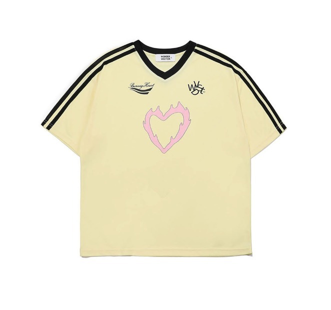 ◆WONDERVISITOR BN Heart Jersey T-shirt/3色◆ ◇WONDERVISITOR BN Heart Jersey T-shirt/3色◇ (WONDER