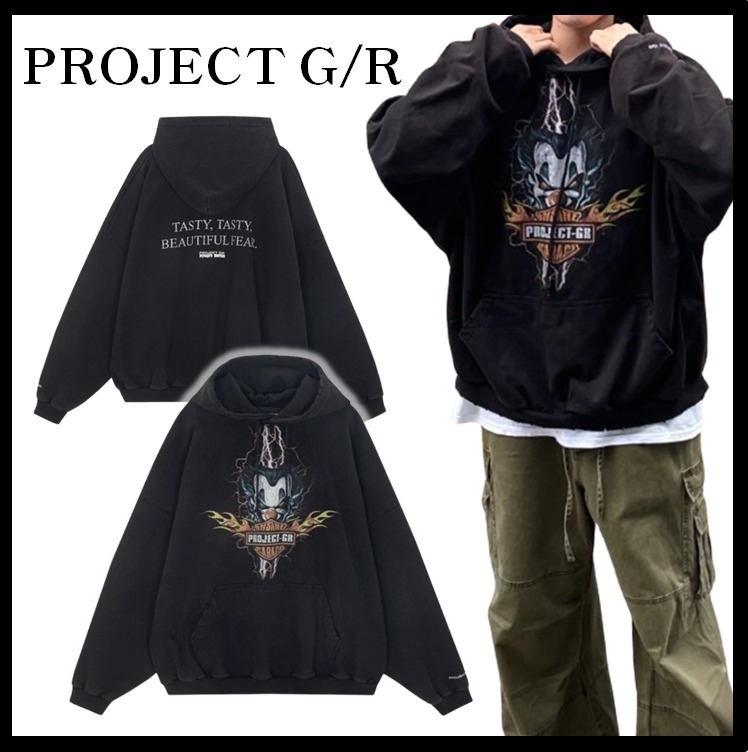 関税込★Project G/R x Insane Garage Clown Bike Hoodie★Black