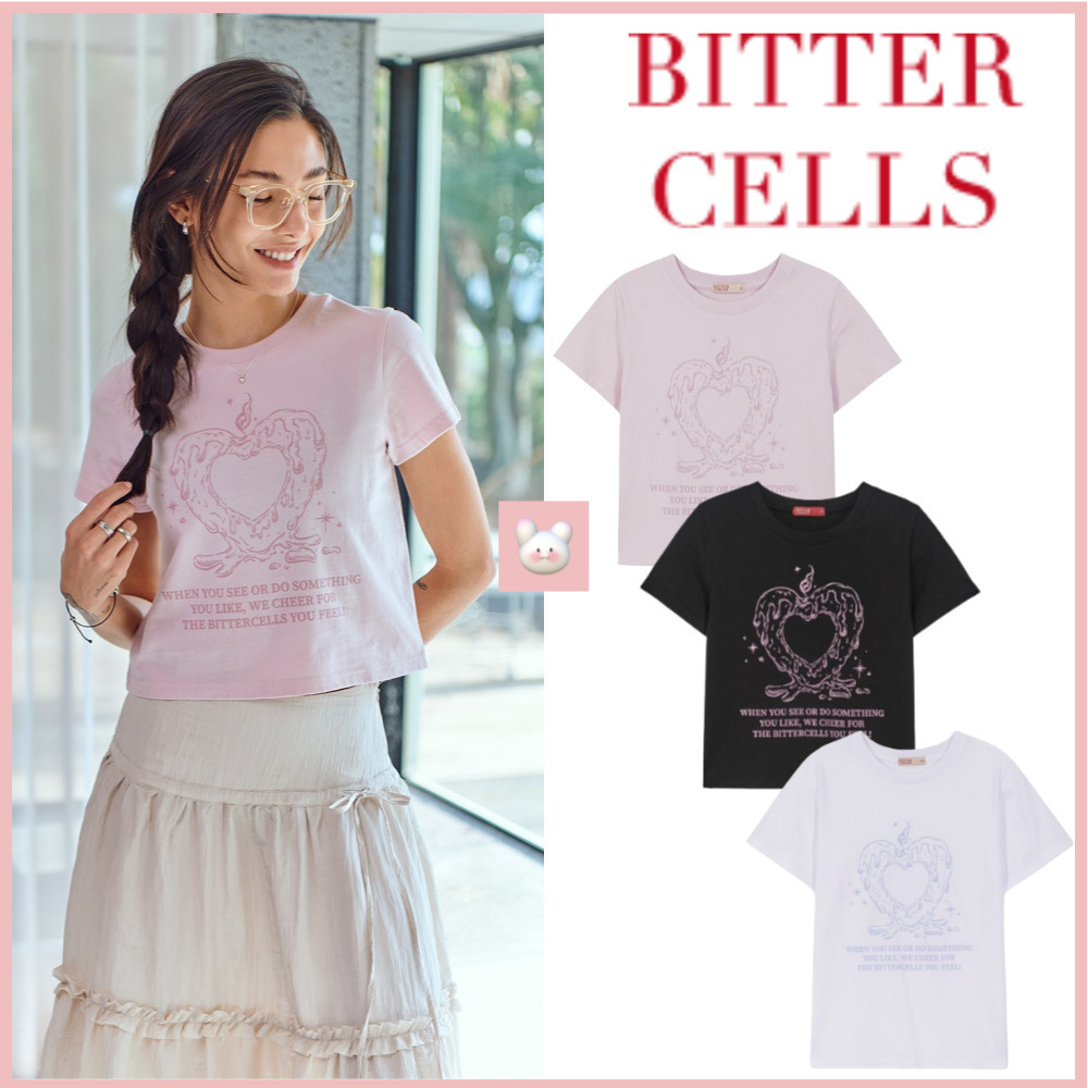 韓国女子に人気★[BITTERCELLS] BLAZE CANDLE TEE