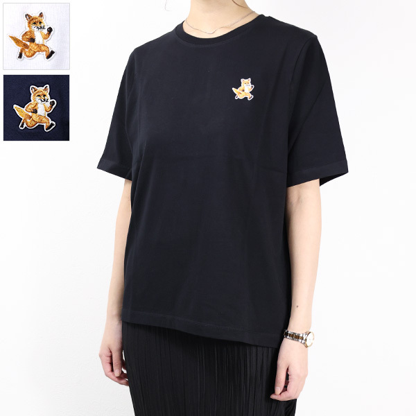 Maison Kitsune メゾンキツネ Tシャツ 半袖 クルーネック ロゴ