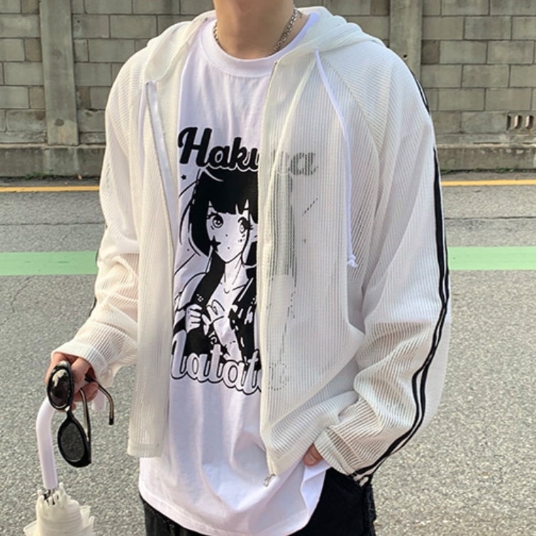パーカー・フーディ HUECLOSET MESH TRACK HOODIE ZIP-UP 4BTR919