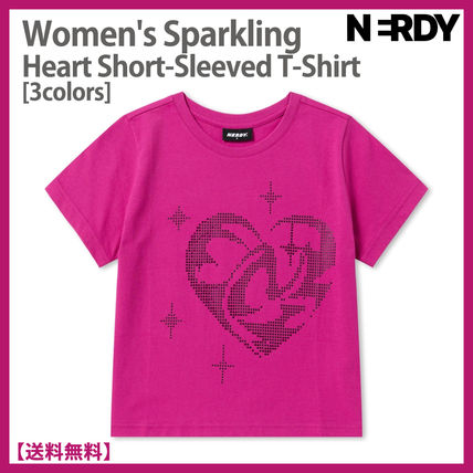 23FW★ノルディ★Heart Mosaic Short-Sleeved T-shirt★Tシャツ ☆ノルディ☆W's SPARKLING HEART T-SHIRT☆ハート 半袖 Tシャツ