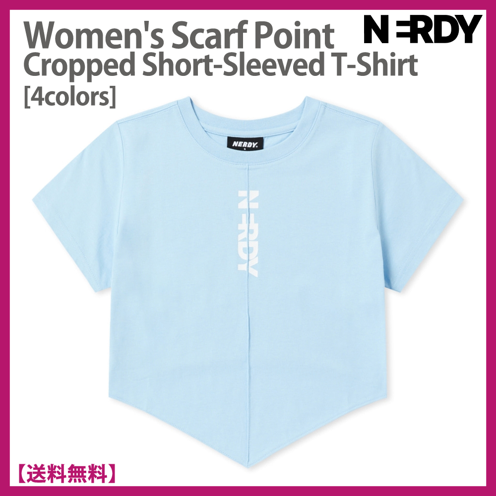★ノルディ★W's Scarf Point Cropped T-Shirt★半袖 T シャツ