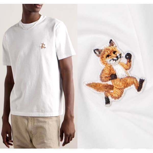 【関税込】人気◆MAISON KITSUNE メゾンキツネ◆キツネ Tシャツ