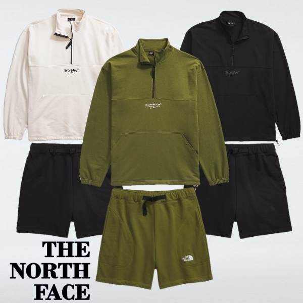 上下セット【THE NORTH FACE】Men’s 1/4ジップ&ショートパンツ