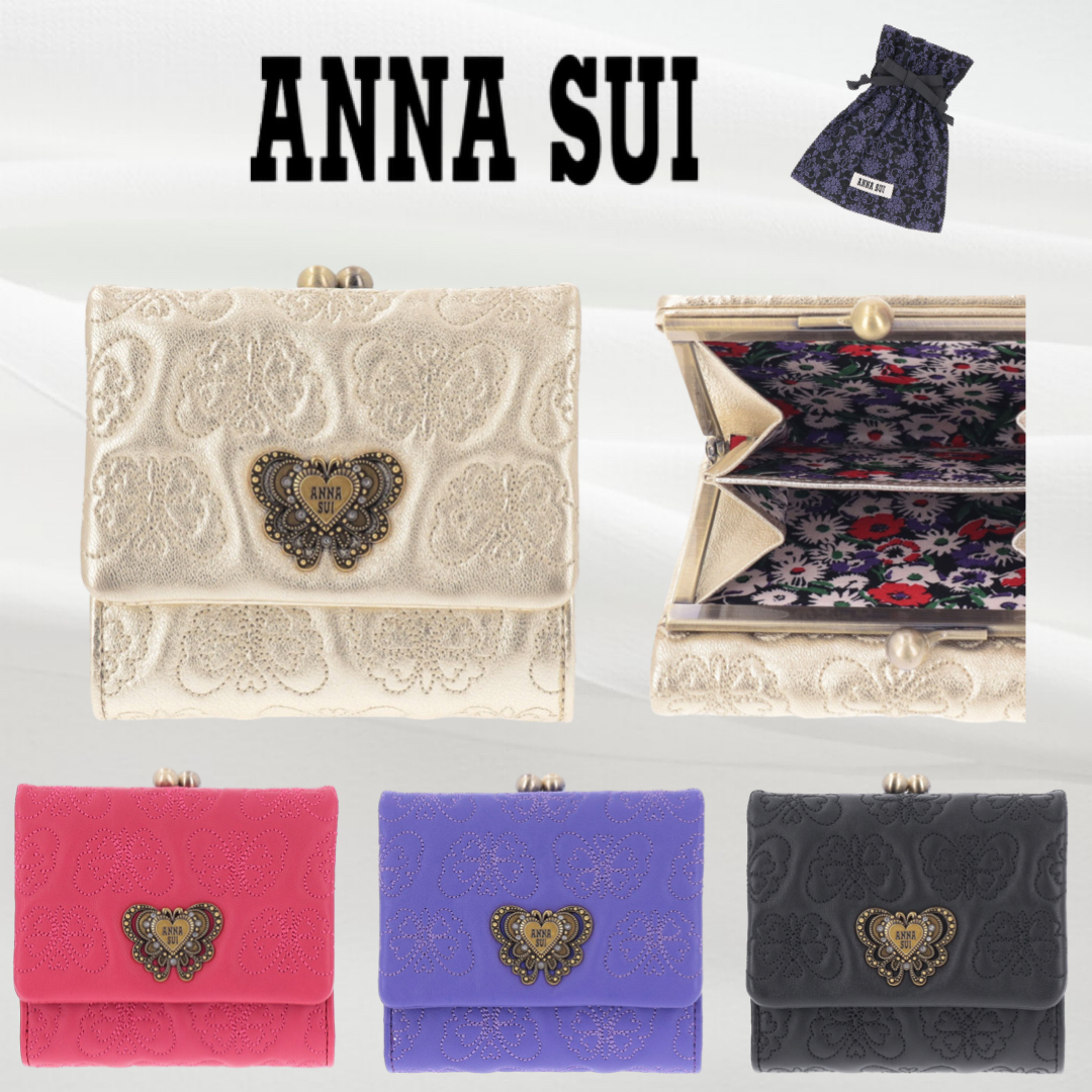 新品未使用品⭐︎ANNA SUI 花柄 二つ折り財布