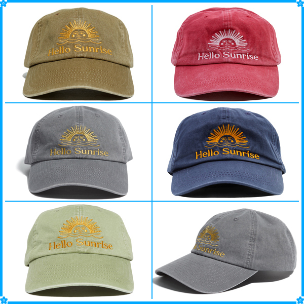 【Hello Sunrise】Washed OG Logo Ball Cap〜ボールキャップ