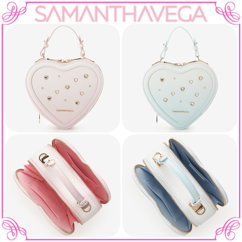 大人気!! SAMANTHAVEGA グラデーションビジューハートショルダー
