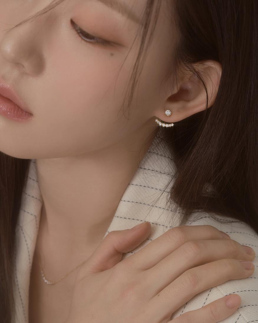 【WING BLING】14K Post★Teria X Cubic ピアス wing bling】(14K post) TERIA X CZ earring ピアス☆送関税込
