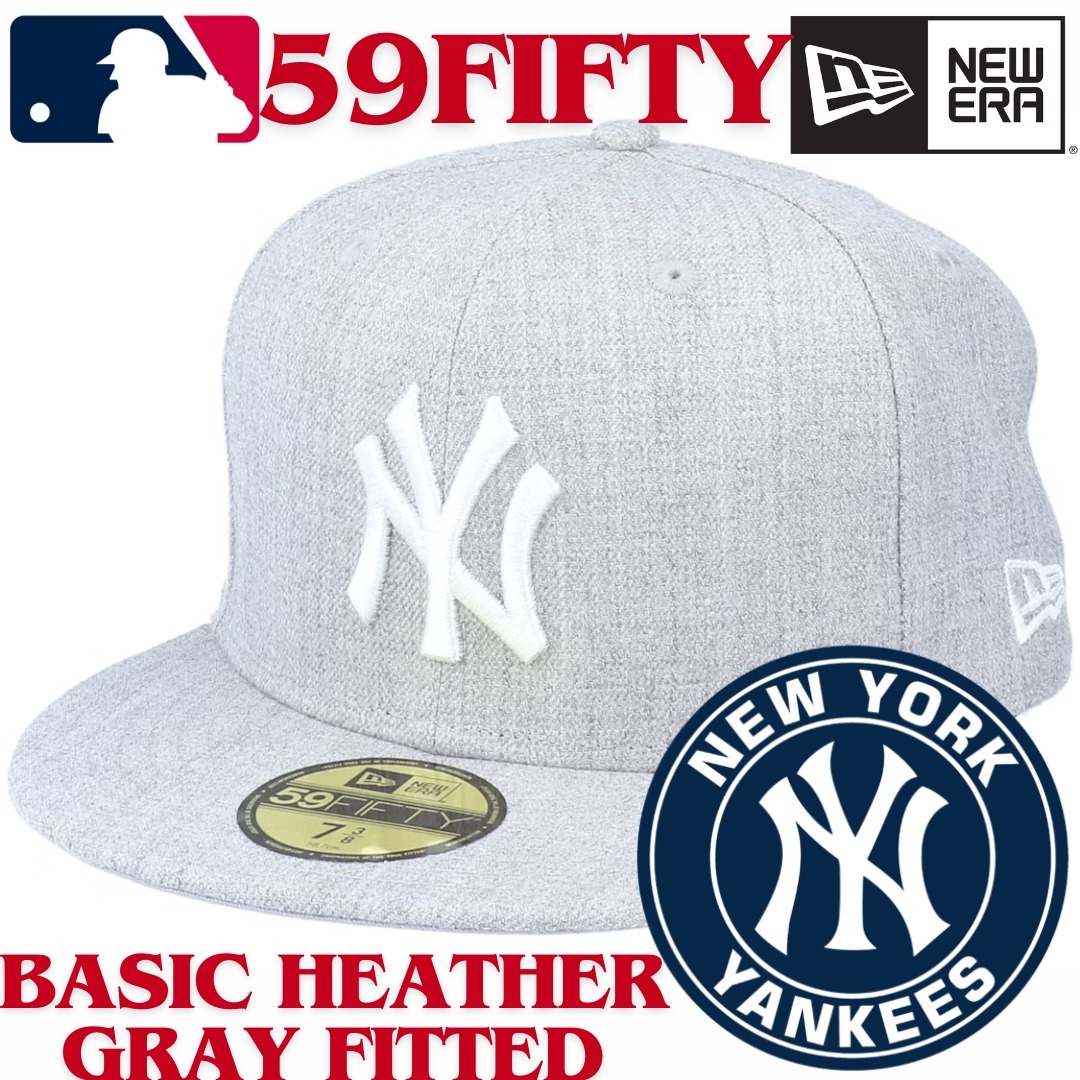 【US限定】NEW ERA 59FIFTY New York Yankees Heather Gray