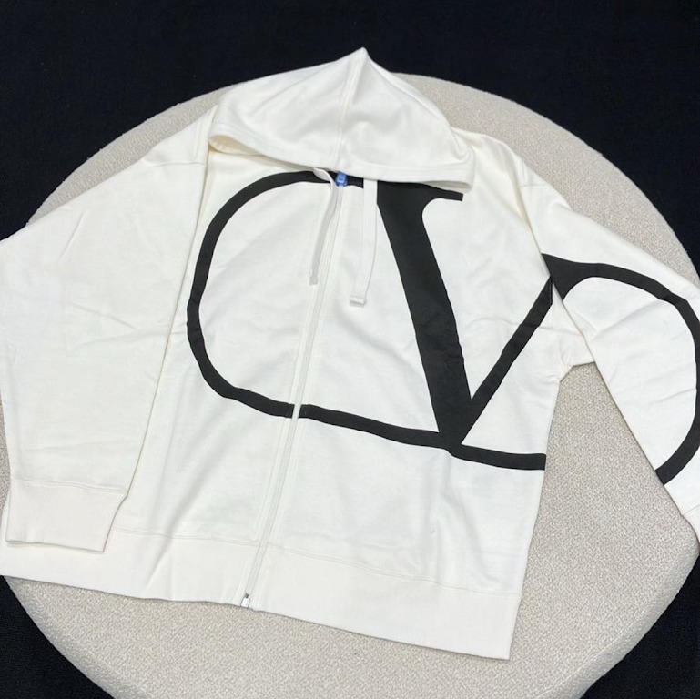 VALENTINO WHITE ロゴ パーカー
