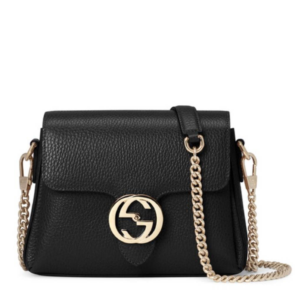 GUCCI GGインターロッキングショルダーバッグ