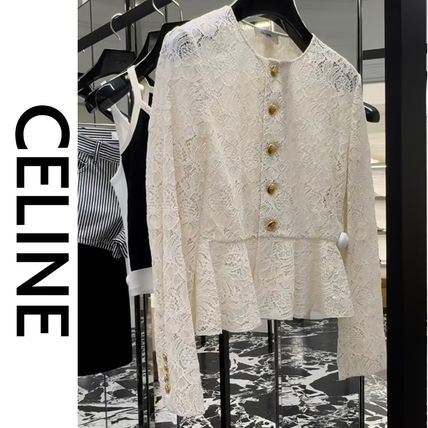 CELINE More Jackets chelsea jacket in lace