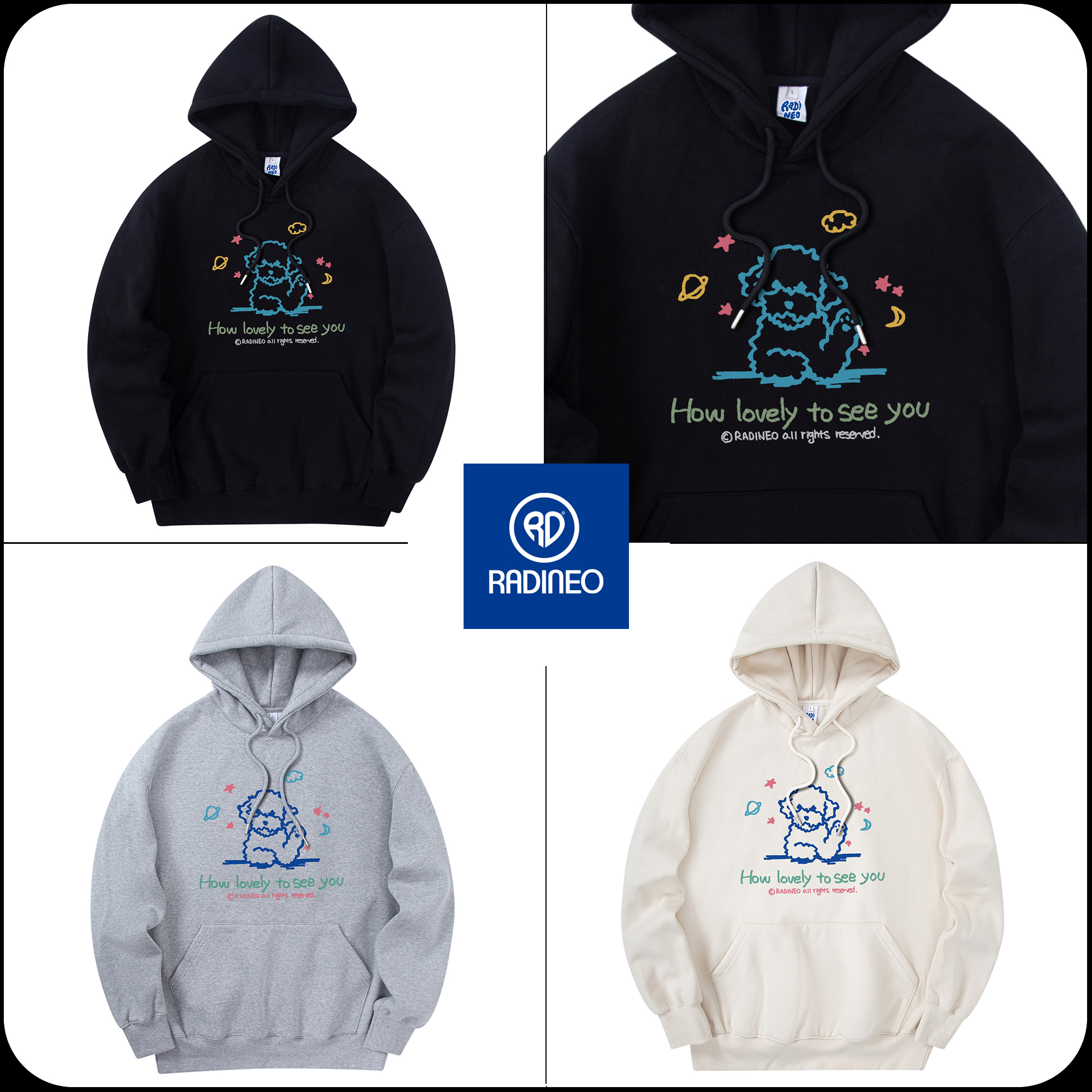 [RADINEO]★ 韓国人気★LOVELY HOODIE
