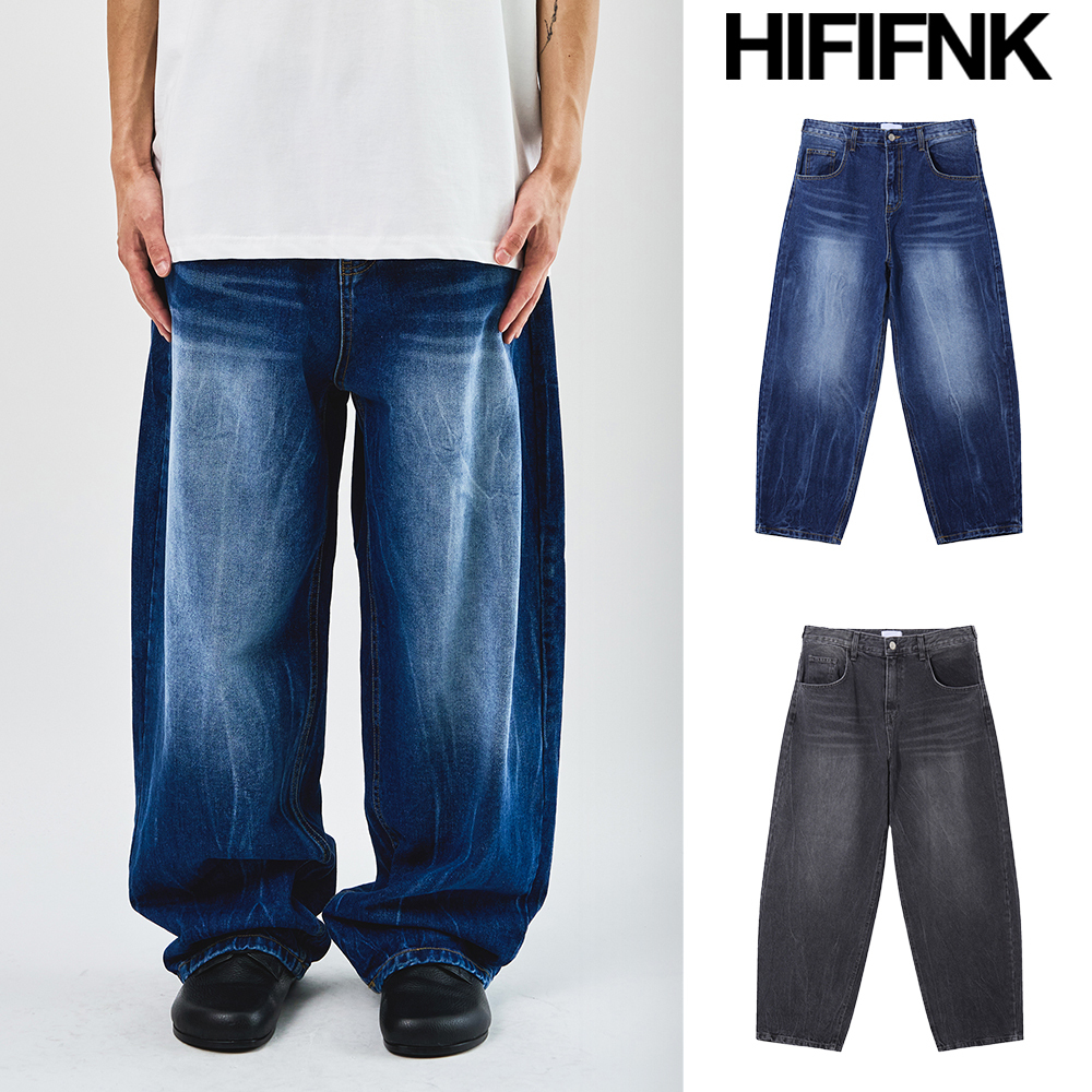 【HI FI FNK】Lighting Wide Denim