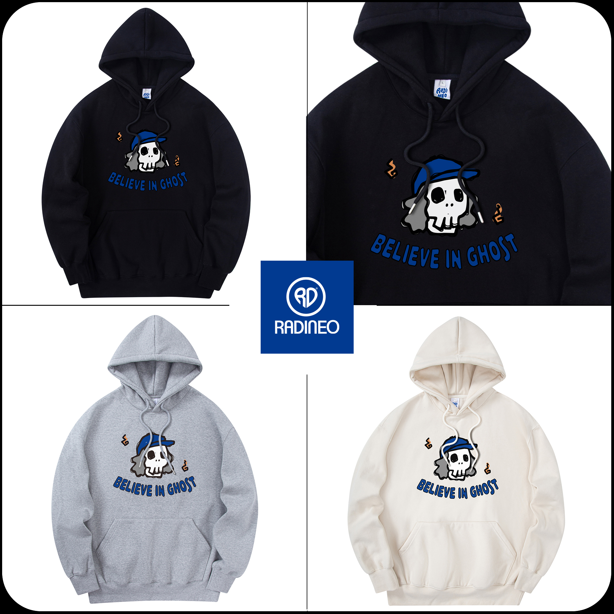 [RADINEO]★ 韓国人気★YOUNG GHOST HOODIE