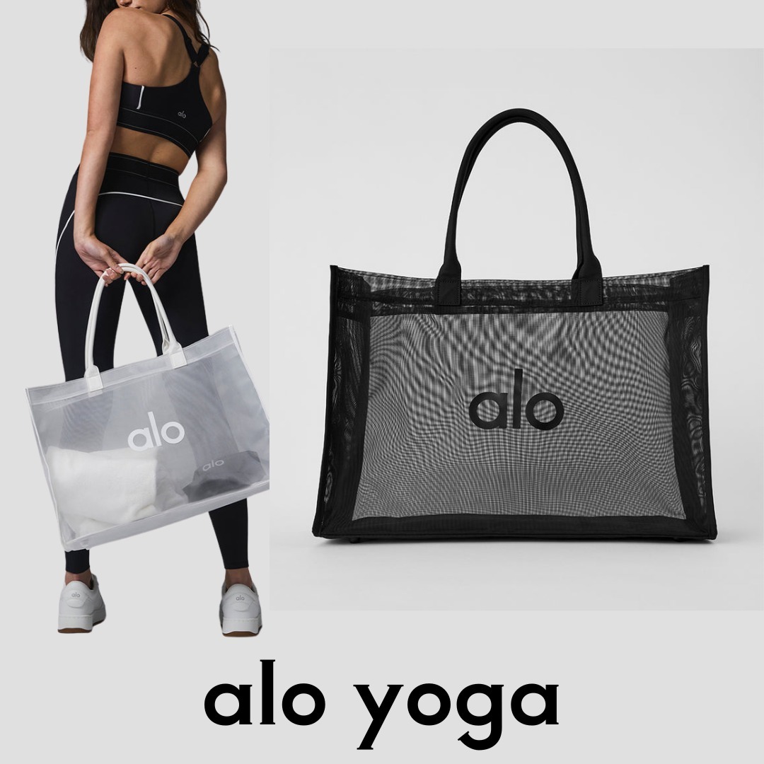 関税送料込【ALO Yoga】トートバッグ ボア ロゴ BG/WH/BK 関税送料込【ALO Yoga】トートバッグ ボア ロゴ BG/WH/BK (ALO