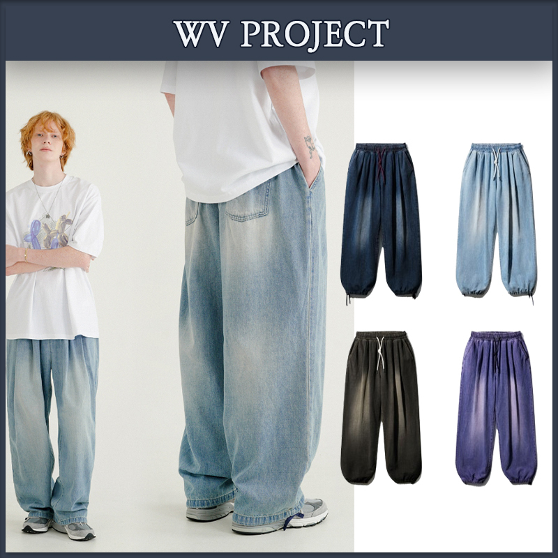 【WV PROJECT】★男女兼用★コージースラップデニムパンツ4色