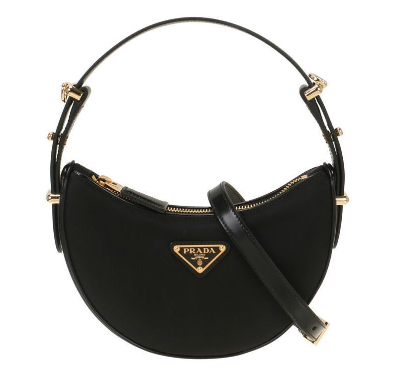 PRADA Re-Nylon xブラッシュドレザー ミニショルダーバッグ