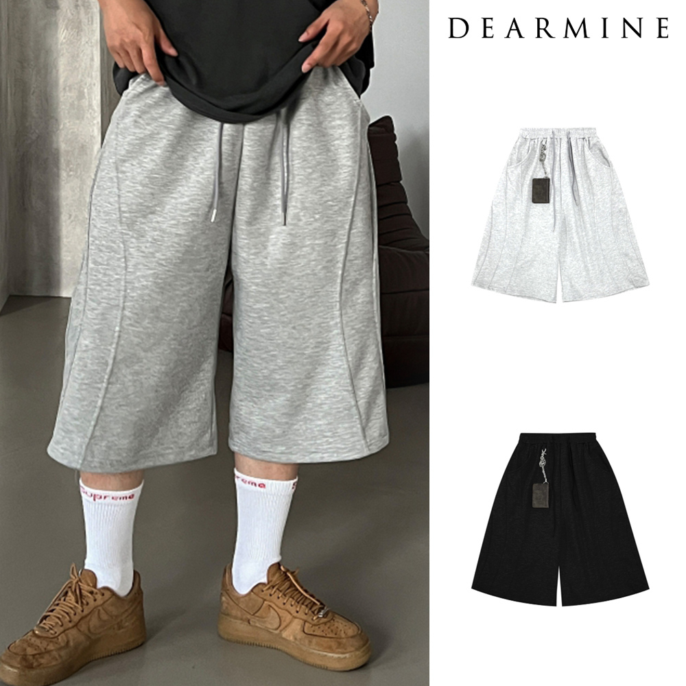 【DEARMINE】Curved Double Bermuda Pants