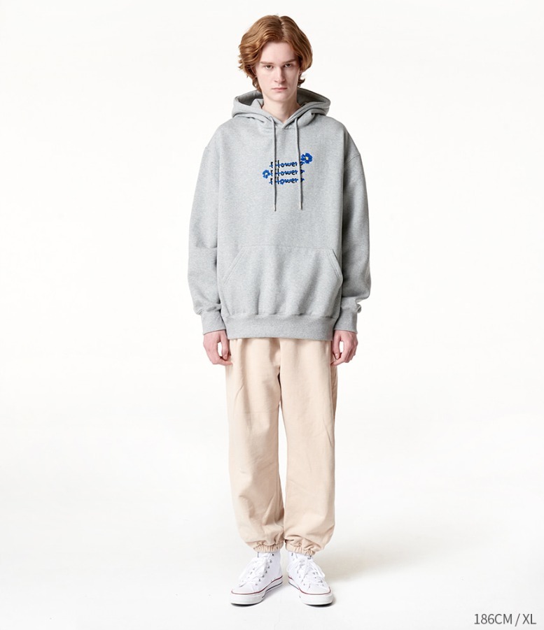 RADINEO]☆ 韓国人気☆BLUE FLOWER 3 HOODIE (RADINEO/パーカー