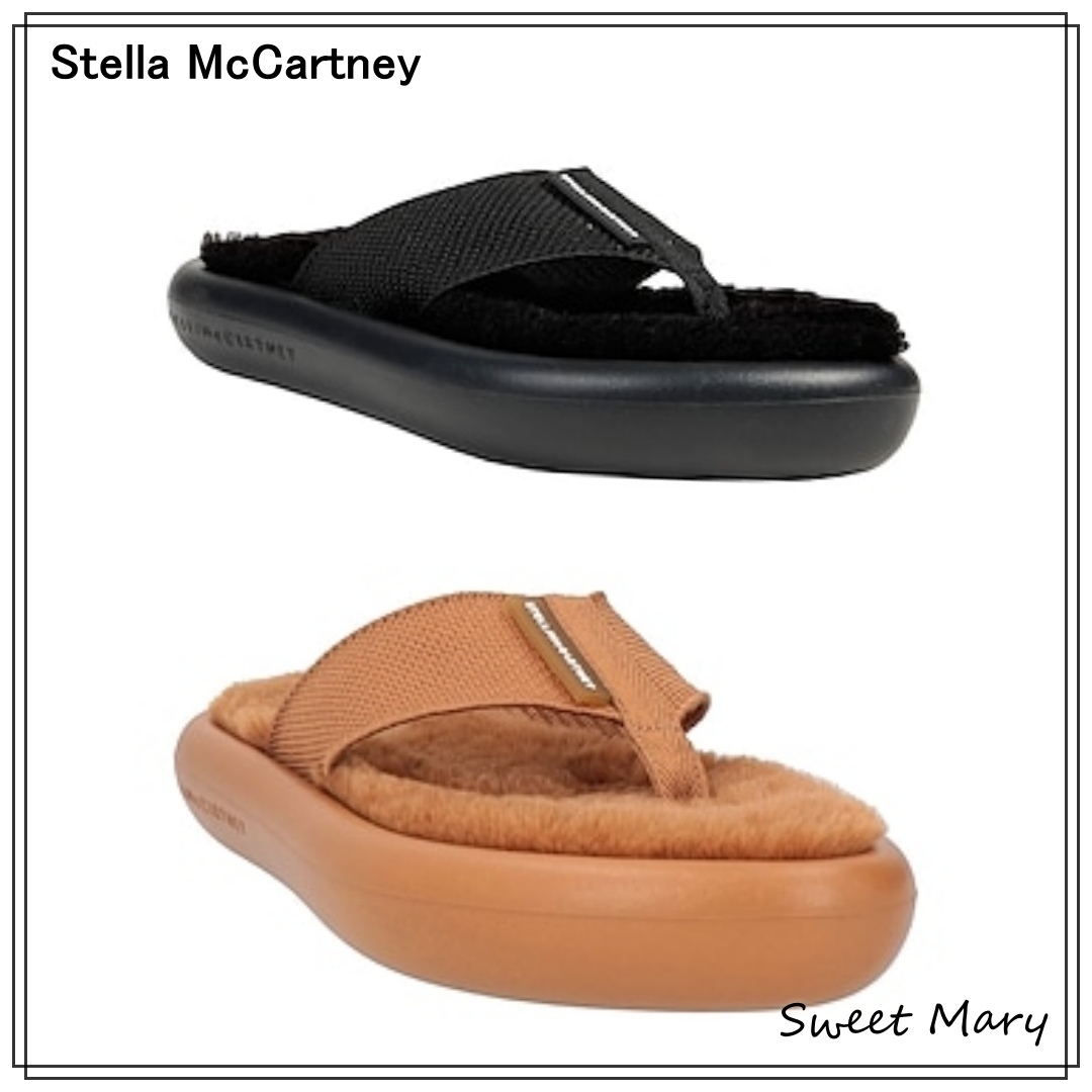 Stella McCartney☆ロゴ フラット トングサンダル♪【送料込】