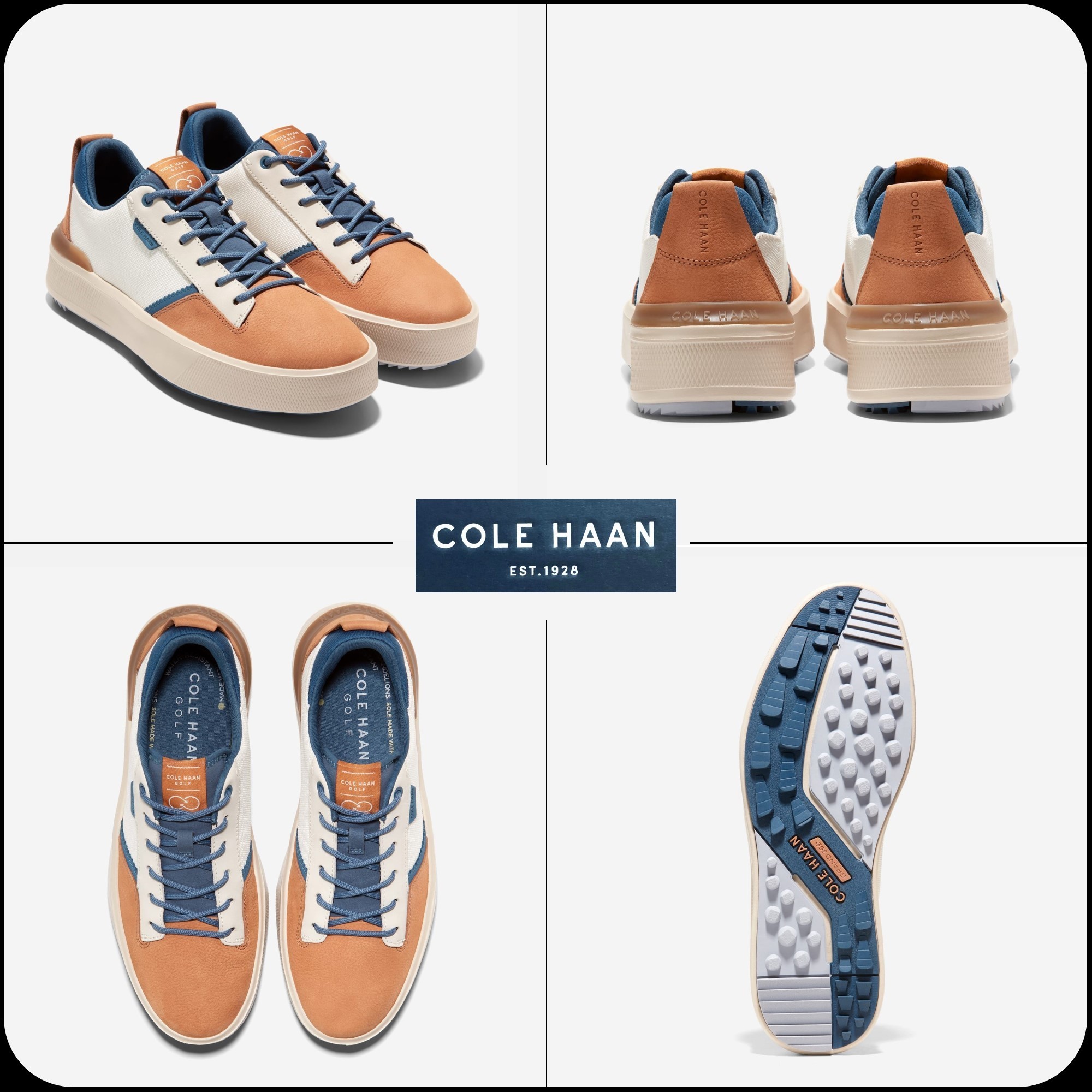 [COLE HAAN]★韓国人気★ GrandPro Crew Golf shoes [Width:W]