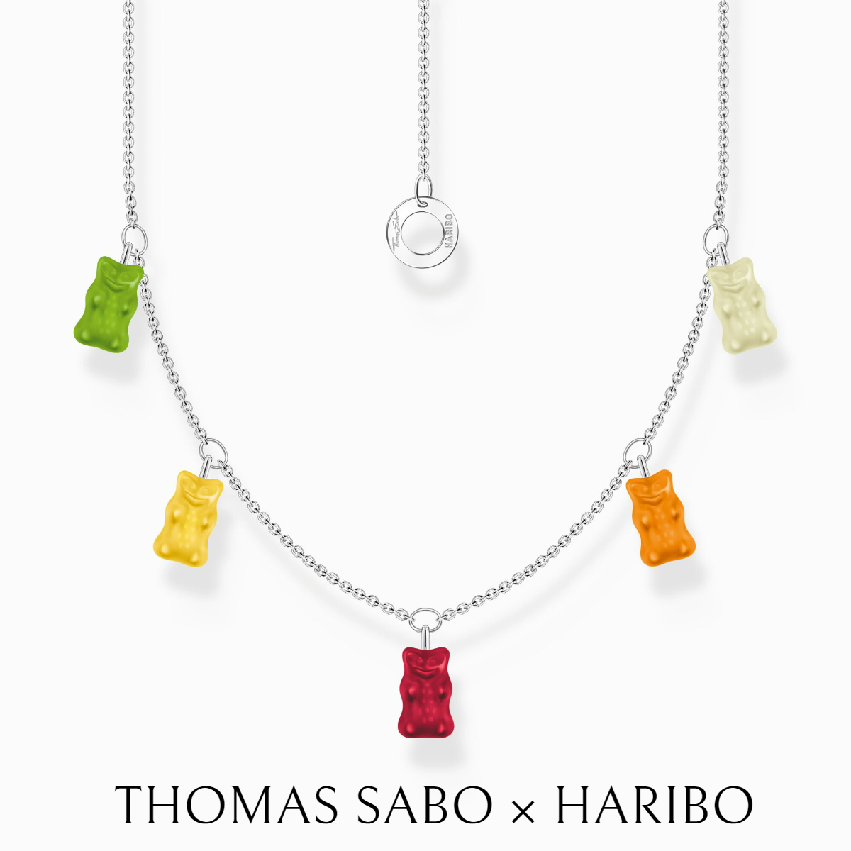 注目*THOMAS SABO × HARIBO*カラフルベア ネックレス シルバー