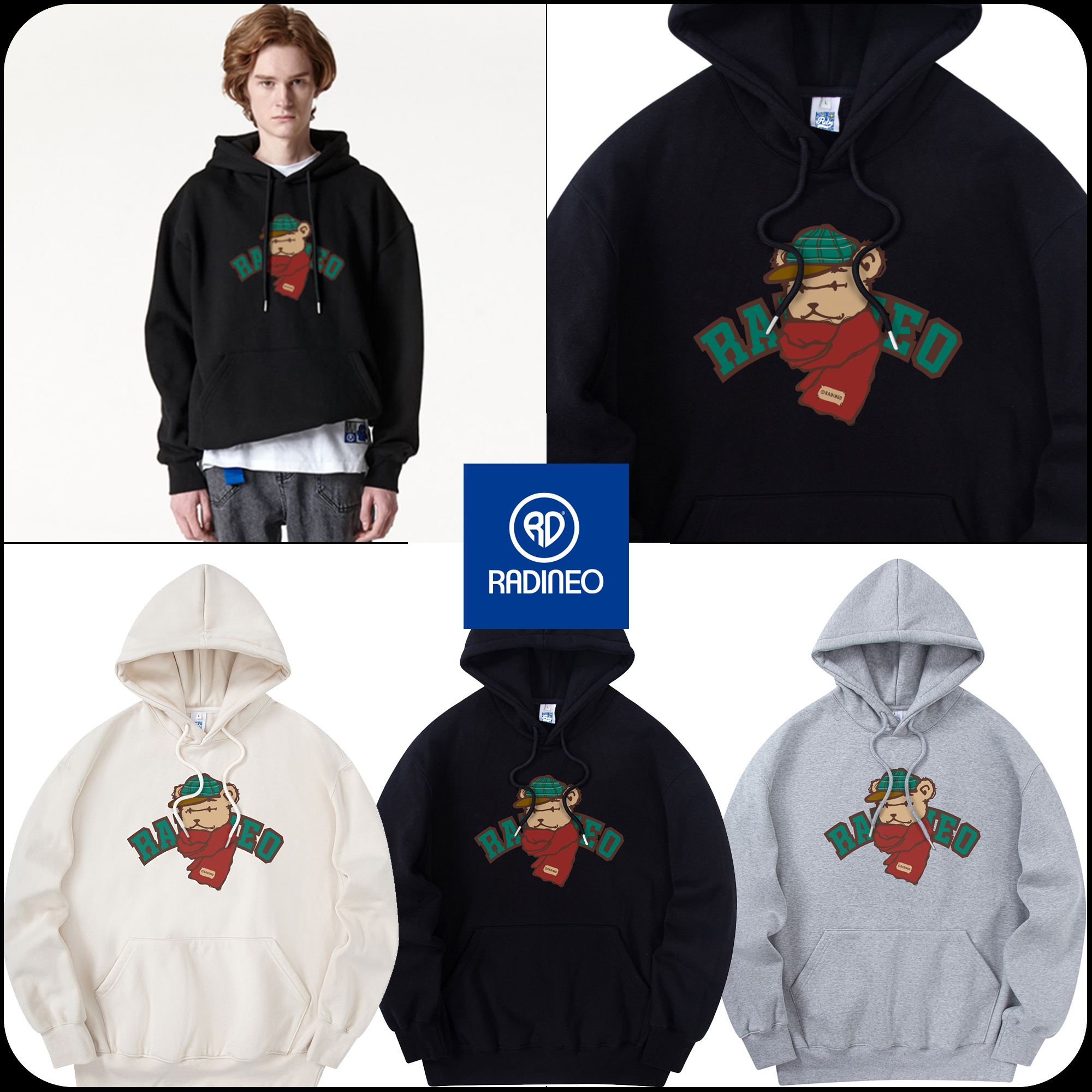 [RADINEO]★ 韓国人気★BEARS WINTER HOODIE